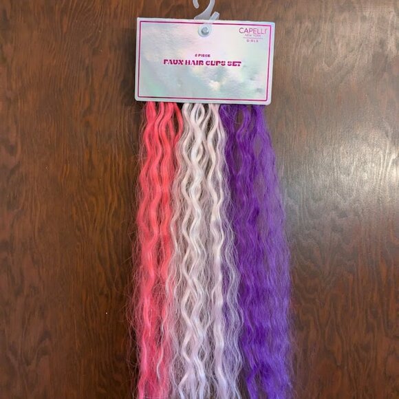 2 For $7! NWT! Capelli New York Kids Clip-In Hair Extensions - Picture 1 of 5